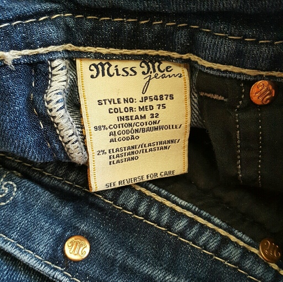 Jean Skinny Miss Me – Taille 30 X 29 – Bleu Foncé Délavage – Neuf Avec étiquettes (NWT)